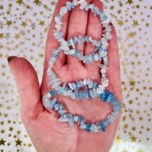Aquamarine Chip Bracelet