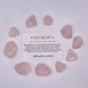 Rose Quartz tumbled stone