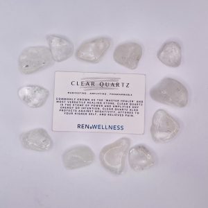 Cleat Quartz tumbled stone