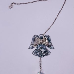 Hanging Angel with rainbow heart