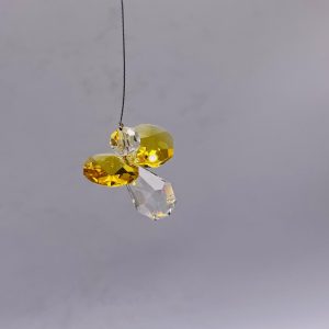 Hanging Yellow Crystal Angel