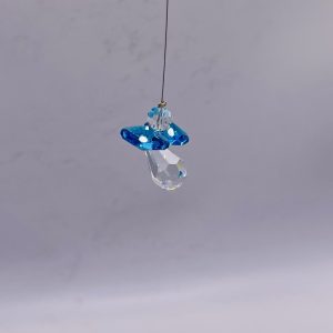 Hanging Aquamarine Crystal Angel