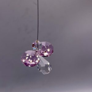 Hanging Pink Crystal Angel