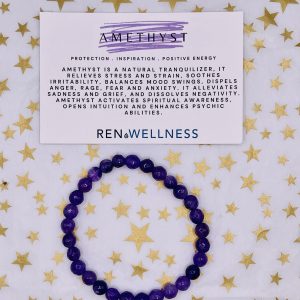 Amethyst (6mm bead )bracelet
