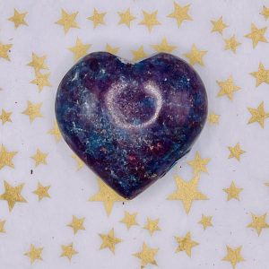 Ruby & kyanite Heart shaped crystal