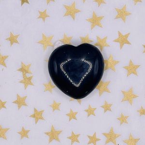 Black Tourmaline Heart shaped crystal