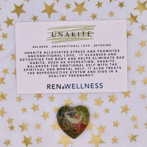 Unakite Heart Crystal